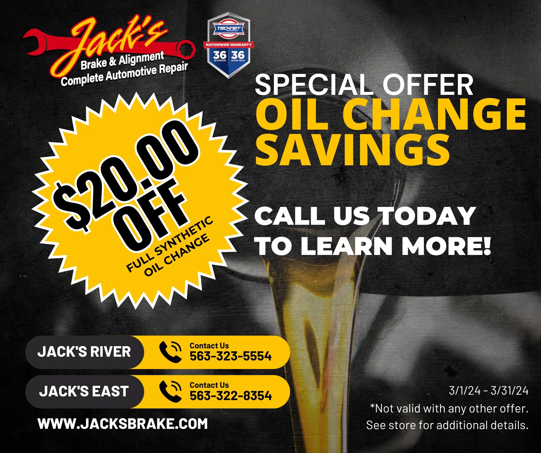 Auto Repair Coupons Jack's Brake & Alignment